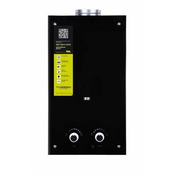 Колонка газова димохідна Thermo Alliance JSD20-10GD 10 л панель зі скла Black SD00030725 фото