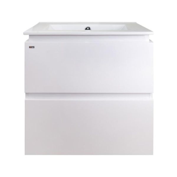 Комплект Qtap Albatross 605х725х460 White тумба підвісна + раковина врізна QT0172TP600D3060CW SD00036097 фото