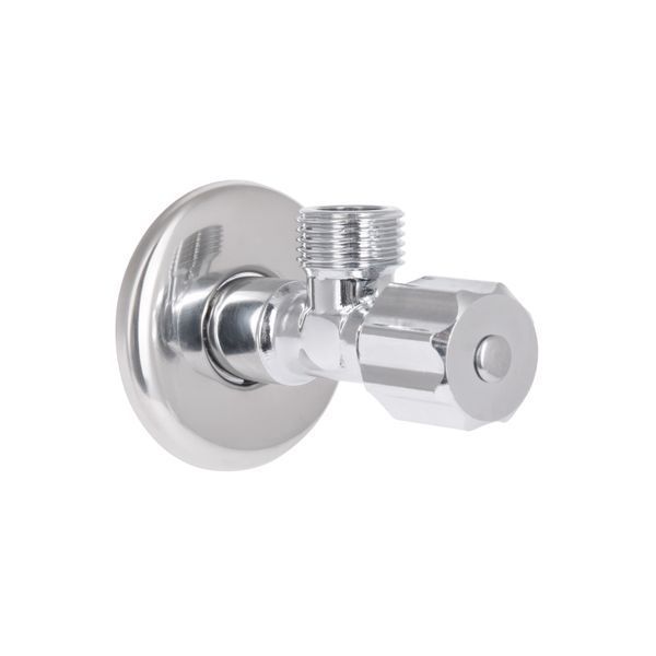 Кран угловой Thermo Alliance Standart (ручка шестигранник) с вент.буксой 1/2"Н х 1/2"Н SF3441515 SD00021097 фото