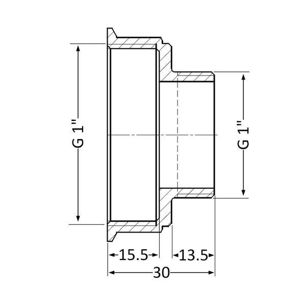Переходник Thermo Alliance Standart 1"х1" ВН SD4092525 SD00047836 фото