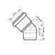 Колено канализационное Ostendorf-OSMA HT-System PLUS d50&times;87&deg; SD00057104 фото 2