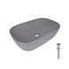 Раковина накладная Qtap Robin 600x390x150 мм, Stone grey, прямоугольная, с донным клапаном QTROB188SG49786 SD00055910 фото 1