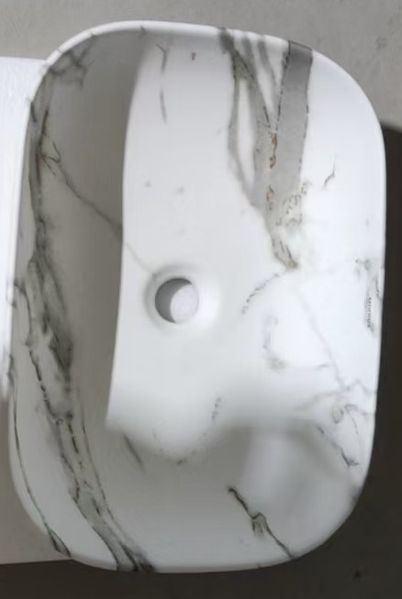 Раковина накладная MIXXUS PREMIUM DIVERSE-0114 MARBLE 455х325х135mm (MP6545) MP6545 фото