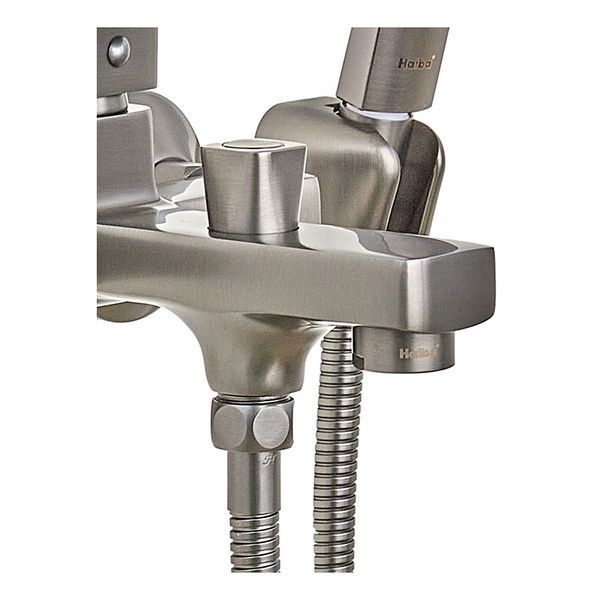 Смеситель для ванной Haiba Kubus 009 Euro Graphite (HB4007) HB4007 фото