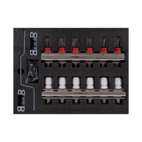 Колектор з витратомірами Thermo Alliance Standart 1" 6 виходів SD235W6 SD00021384 фото