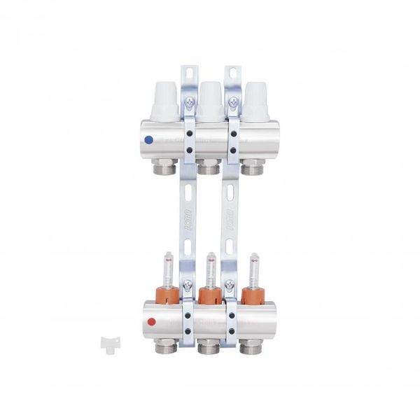 Коллектор Icma 1" 3 выхода, с расходомерами №K013 SD00005231 фото