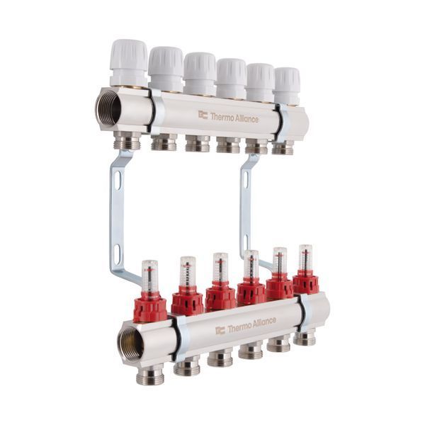 Колектор з витратомірами Thermo Alliance Standart 1" 6 виходів SD235W6 SD00021384 фото