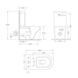 Бачок для унитаза-компакта Mixxus Ellipse-0403-T3 Tank 640х360х835 со сливной арматурой (MI8318) MI8318 фото 2