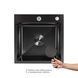 Акционный набор Lidz: мойка H4545 Black PVD Decor 2,5/0,5 мм + Смеситель Aria для кухни с гибким изливом (k35) Black SD00057348 фото 5