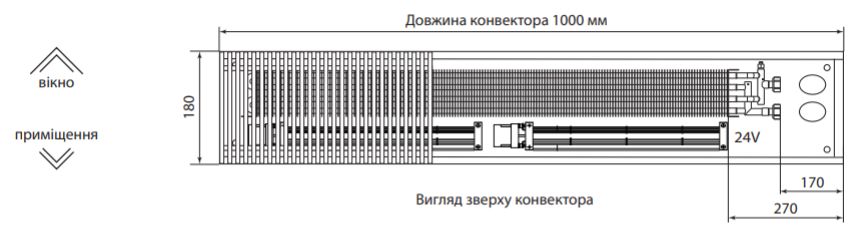 Конвектор FCF.4.180. 45 підвіконний 1435424084 фото