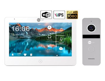 Комплект відеодомофону Neolight Mezzo HD WiFi / Solo FHD Silver 6629/9868 фото