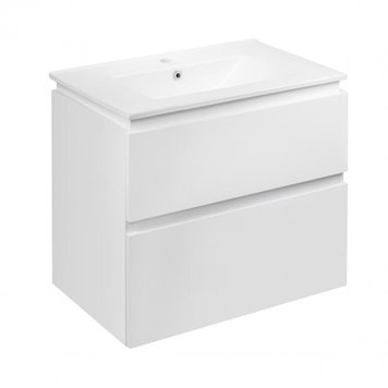 Комплект Qtap Albatross 710х725х460 White тумба підвісна + раковина врізна QT0172TP700D3070CW SD00043781 фото