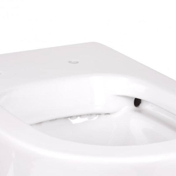 Унітаз підлоговий Qtap Swan безобідковий із сидінням Soft-close QT16223178W SD00045432 фото