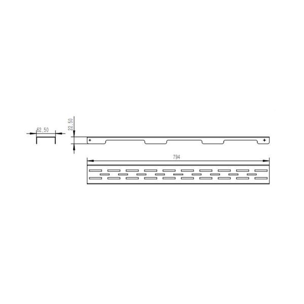 Решетка для линейного трапа Qtap Grate FD800 (NKS) SD00052805 фото