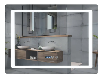 Зеркало Mixxus STYLE MR03-70x50 с Led Touch, Anti-fog, димером, регулятором яркости, часами (MI6006) MI6006 фото