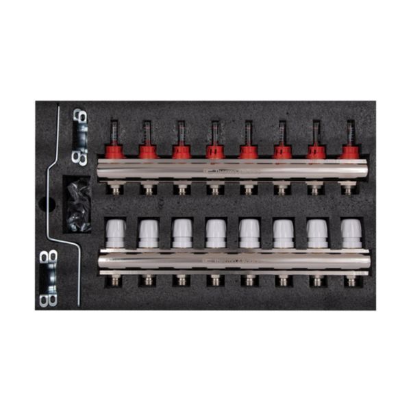 Коллектор с расходомерами Thermo Alliance Standart 1" 8 выходов SD235W8 SD00021386 фото
