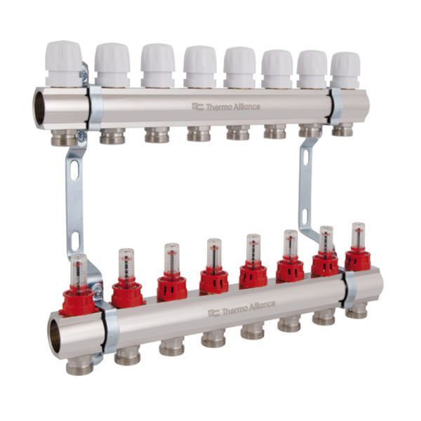 Коллектор с расходомерами Thermo Alliance Standart 1" 8 выходов SD235W8 SD00021386 фото