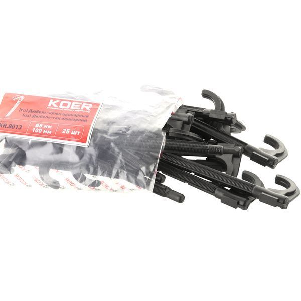 Дюбель-крюк одинарный Koer KR.8013 (KR2967) KR2967 фото