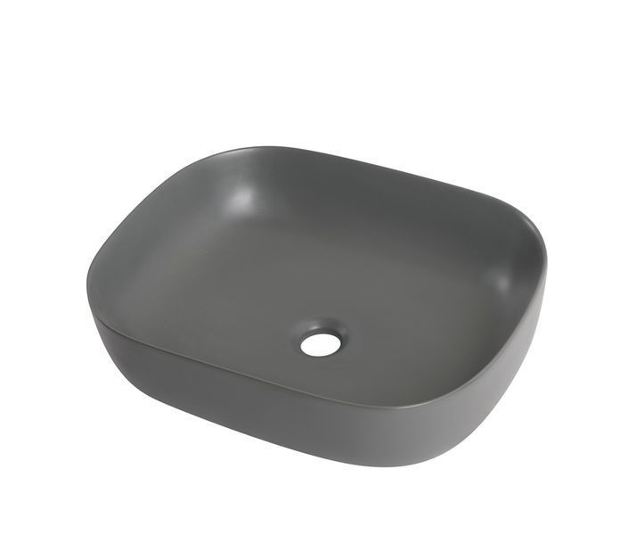 Раковина накладна MIXXUS PREMIUM DIVERSE-0115 GRAY 490x395x135mm (MP6650) MP6650 фото