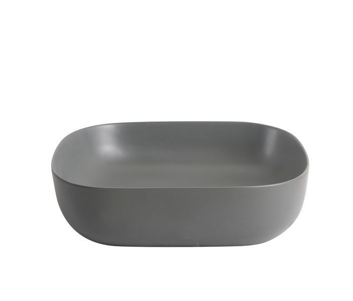Раковина накладна MIXXUS PREMIUM DIVERSE-0115 GRAY 490x395x135mm (MP6650) MP6650 фото