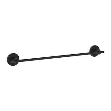 Тримач для рушника одинарний Zerix Delux M1301A Black (465 мм) (ZX4649) ZX4649 фото