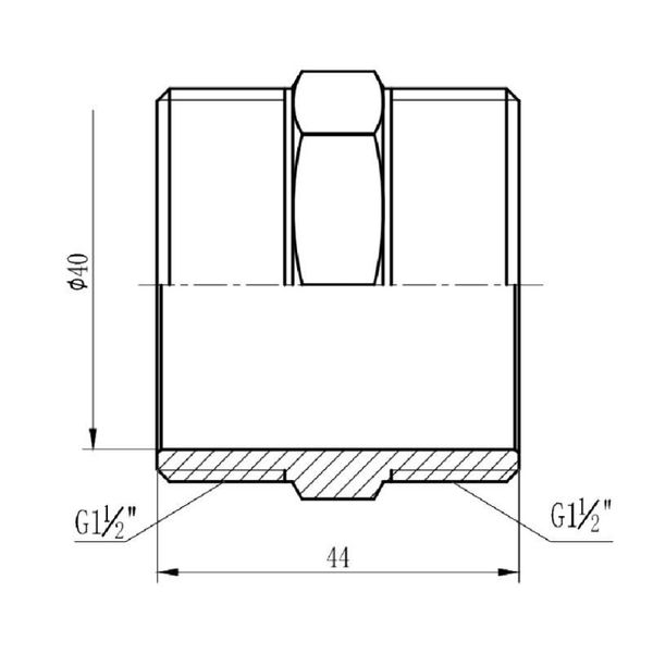 Ніпель SD Forte 1/2 SF35840 SD00002574 фото