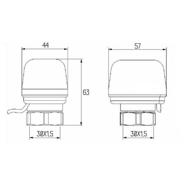 Сервопривод Icma 24V тип закрытый №983 (NC) SD00021759 фото