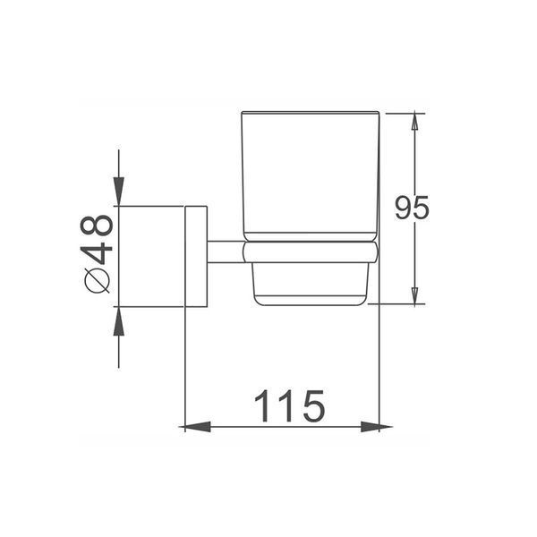 Стакан с подставкой для зубных щеток Haiba HB1706 (HB0465) HB0465 фото