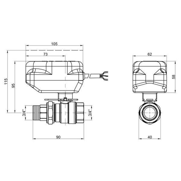 Кран кульовий зонний Icma 3/4" No341 SD00010541 фото