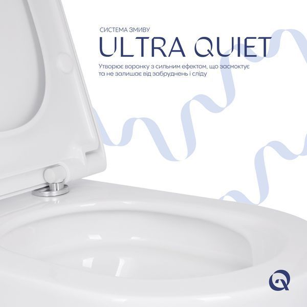 Унитаз подвесной Qtap Scorpio ML Ultra Quiet 490&times;365&times;325 мм, с сиденьем Soft-close MagLock, White QTSCOML26W49622 SD00055746 фото