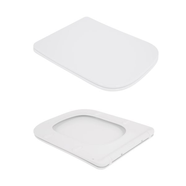 Унітаз підвісний Qtap Crow безобідковий з сідінням Soft-close QT05335171W SD00051248 фото