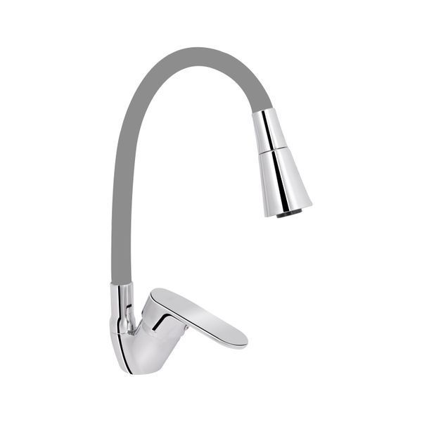 Смеситель для кухни Lidz Tani 008F3 с гибким изливом (k40) LDTAN008F3GCR39507 Chrome/Grey SD00045611 фото