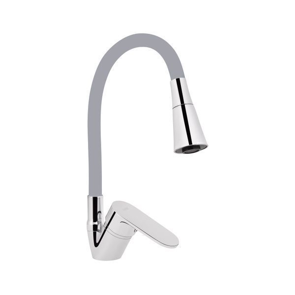 Смеситель для кухни Lidz Tani 008F3 с гибким изливом (k40) LDTAN008F3GCR39507 Chrome/Grey SD00045611 фото