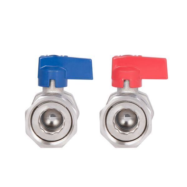Комплект кранов шаровых Thermo Alliance Standart 1"ВВ прямой, PN40, с накидной гайкой TAS262RBW25 SD00054733 фото