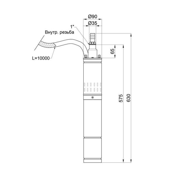 Насос заглибний шнековий Thermo Alliance 4QGM1,8-50-0,5 SD00046802 фото