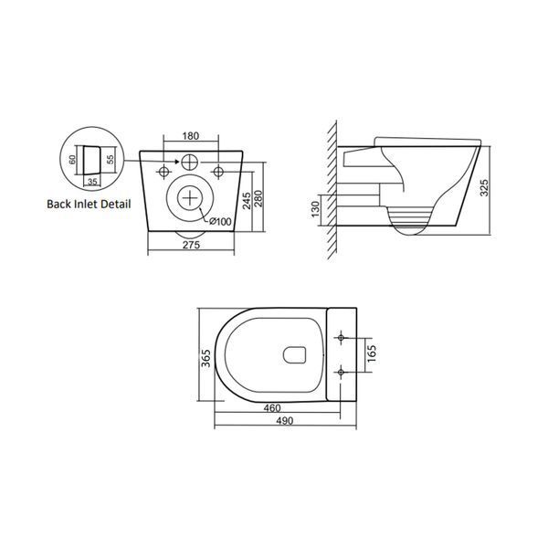 Унитаз подвесной Qtap Scorpio ML Ultra Quiet 490&times;365&times;325 мм, с сиденьем Soft-close MagLock, White QTSCOML26W49622 SD00055746 фото