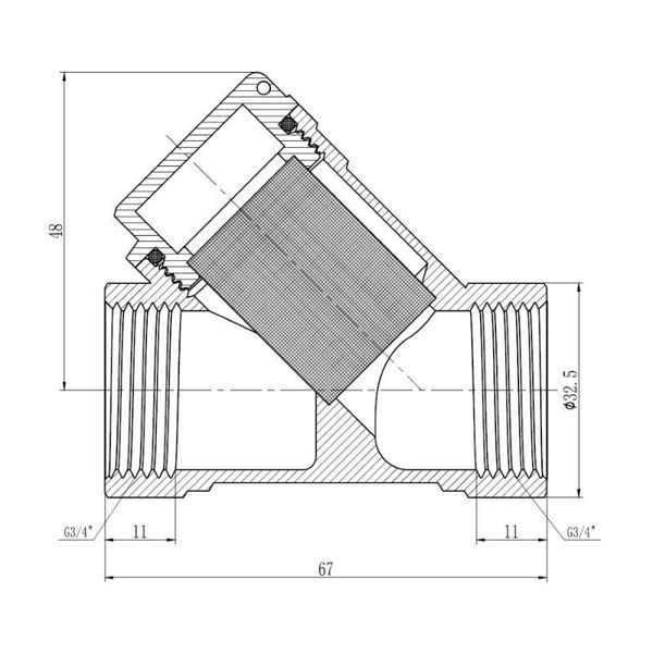 Фільтр SD Forte 3/4" для газу SF125G20 SD00021154 фото