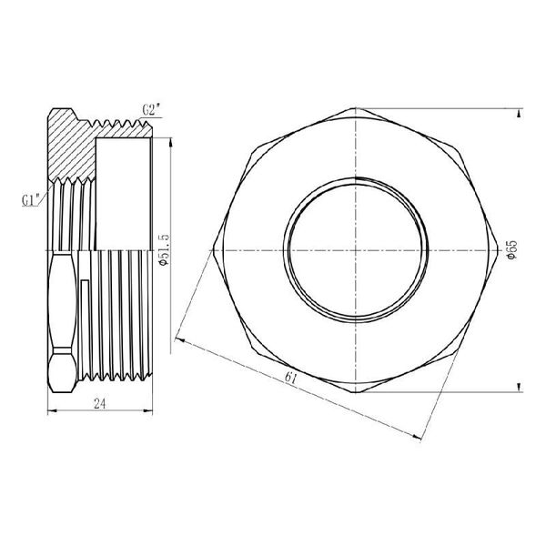 Футорка SD Forte 2" НВ SF3745025 SD00002739 фото