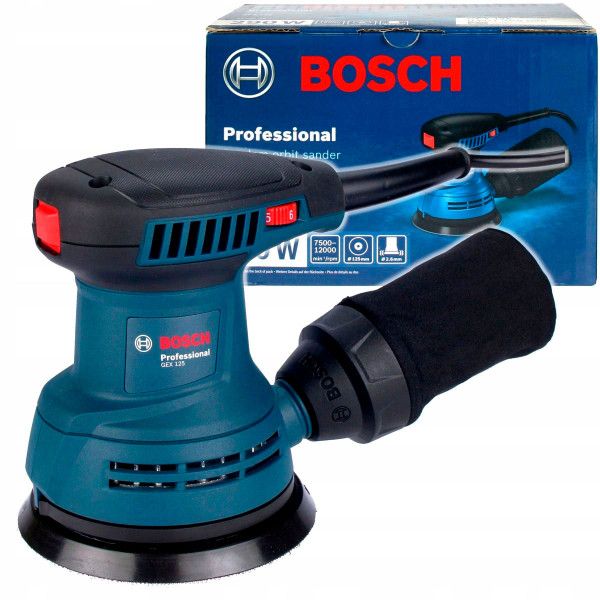 Шліфувальна машина Bosch Bosch GEX 125 Professional Blue (0.601.3A8.020) 50648/48640 фото