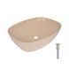 Раковина накладная Qtap Cardinal 500х380х140 мм, Beige, прямоугольная, с донным клапаном QTCAR188SB49825 SD00055949 фото 1