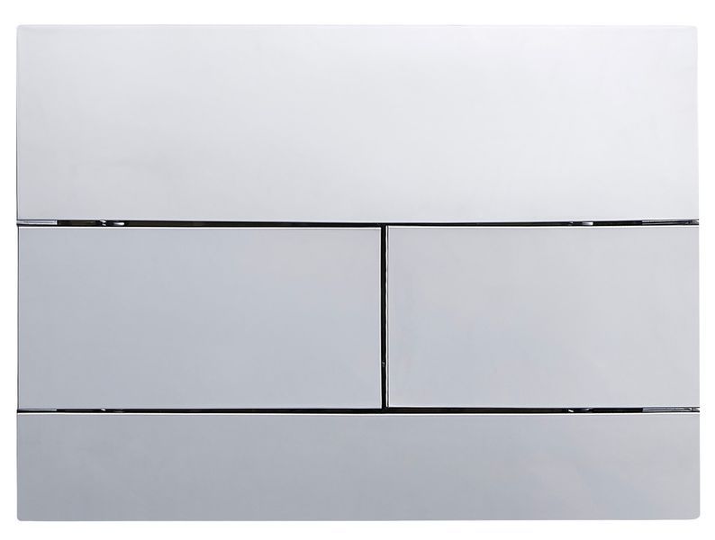 Панель змиву KOER KT-0603-01 240x160x10mm пластикова, кнопка лінійна (колір хром) (KR5319) KR5319 фото