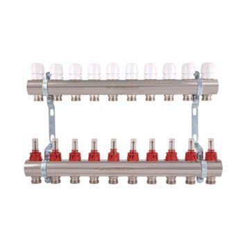 Колектор з витратомірами Thermo Alliance Standart 1" 10 виходів SD235W10 SD00021388 фото