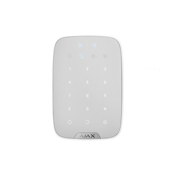 Бездротова сенсорна клавіатура Ajax KeyPad Plus White 13633/13506 фото