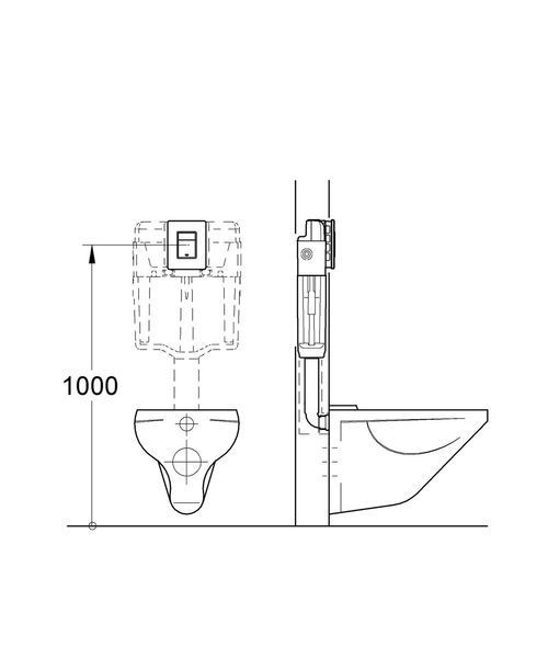 Комплект Grohe Set Унітаз ELLIPSE-0301-T3 система змиву TORNADO 3.0 + Інсталяція Grohe Rapid SL 38536001 + панель змиву 38732000 (38536001ELLIPS0301T3) 38536001ELLIPS0301T3 фото
