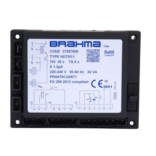 Блок керування горінням пальника Brahma NDTM 11 для газових котлів Sime Bitherm (37010051) SD00056015 фото