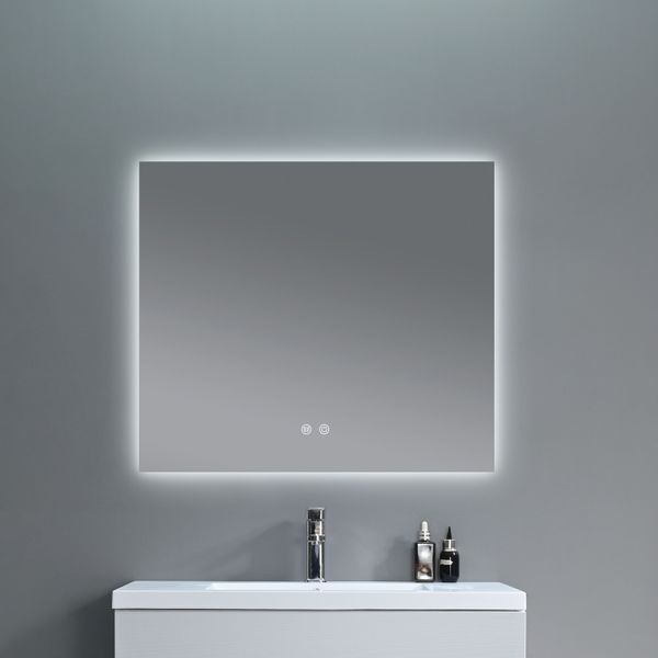 Зеркало Qtap Taurus (TA1) 800&times;700 мм с LED-подсветкой Touch, с антизапотеванием, с диммером, рег. темп. цвета (3000-6500K) QTTAU80070048954 SD00055078 фото