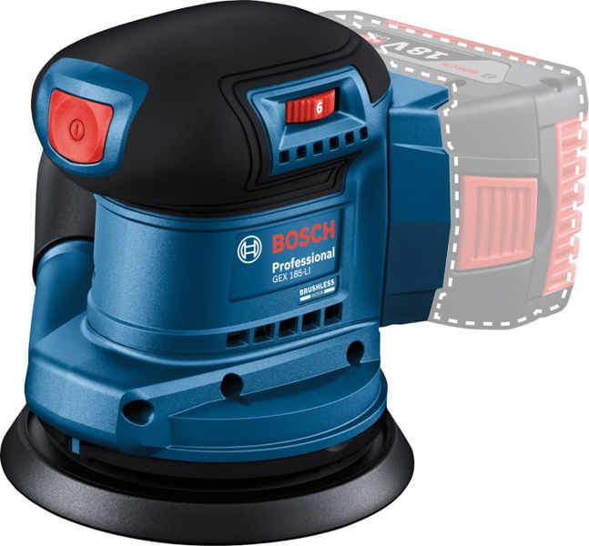 Шліфувальна машина Bosch GEX 185-LI Blue (0.601.3A5.020) 18318/48643 фото