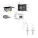 Акционный набор Lidz: мойка H6350BR интегрированная крыло справа Brushed Black PVD 3,0/1,0 мм + Смеситель Aria для кухни с гибким изливом (k35) Black SD00057372 фото 10