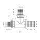 Тройник натяжной Icma №1039 d25х20х25 851039GXGWGX05 SD00053905 фото 8