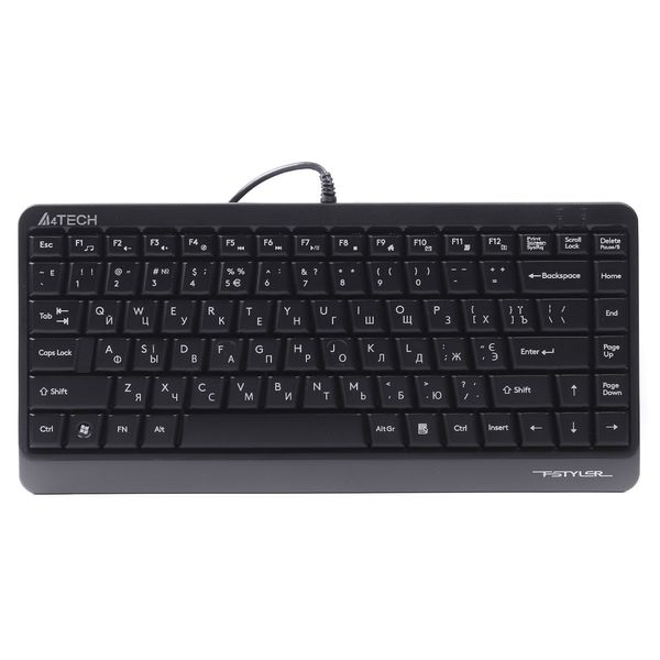 Клавіатура A4Tech Fstyler Compact Size keyboard, USB FKS11 Grey A4Tech 14269 8639/14269 фото